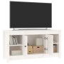 Solid white pine wood TV cabinet 103x36.5x52 cm by vidaXL, TV Furniture - Ref: Foro24-814575, Price: 92,99 €, Discount: %