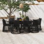 9-piece garden dining set with black cushions by vidaXL, Garden sets - Ref: Foro24-3099190, Price: 1,00 €, Discount: %