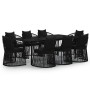 9-piece garden dining set with black cushions by vidaXL, Garden sets - Ref: Foro24-3099190, Price: 1,00 €, Discount: %