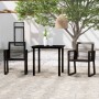 3-piece black garden dining set by vidaXL, Garden sets - Ref: Foro24-3099149, Price: 241,99 €, Discount: %