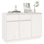 Sideboard aus massivem weißem Kiefernholz, 110 x 34 x 75 cm von vidaXL, Sideboards - Ref: Foro24-814330, Preis: 185,43 €, Rab...