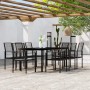 9-piece black garden dining set by vidaXL, Garden sets - Ref: Foro24-3099202, Price: 554,16 €, Discount: %