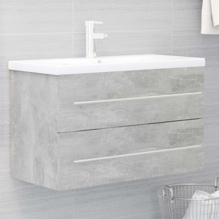 Concrete gray engineered wood cabinet with sink by vidaXL, bathroom vanities - Ref: Foro24-3099054, Price: 178,99 €, Discount: %