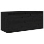 Muebles para TV 2 piezas madera maciza de pino negro de vidaXL, Muebles TV - Ref: Foro24-3100113, Precio: 105,97 €, Descuento: %