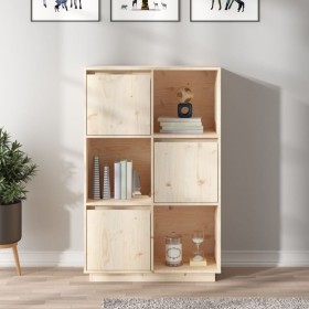 Tall solid pine wood sideboard 74x35x117 cm by vidaXL, Sideboards - Ref: Foro24-814364, Price: 124,74 €, Discount: %