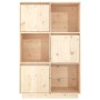 Tall solid pine wood sideboard 74x35x117 cm by vidaXL, Sideboards - Ref: Foro24-814364, Price: 126,17 €, Discount: %