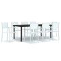 9-piece white garden dining set by vidaXL, Garden sets - Ref: Foro24-3099262, Price: 619,99 €, Discount: %