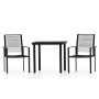 Garden dining set 3 pieces black by vidaXL, Garden sets - Ref: Foro24-3099197, Price: 160,93 €, Discount: %