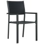 Juego de comedor para jardín 7 piezas negro de vidaXL, Conjuntos de jardín - Ref: Foro24-3099267, Precio: 543,81 €, Descuento: %