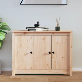 Solid pine wood sideboard 110x35x74 cm by vidaXL, Sideboards - Ref: Foro24-814559, Price: 160,36 €, Discount: %