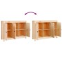 Solid pine wood sideboard 110x35x74 cm by vidaXL, Sideboards - Ref: Foro24-814559, Price: 160,36 €, Discount: %