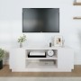 Solid white pine TV stand 110x35x40.5 cm by vidaXL, TV Furniture - Ref: Foro24-814410, Price: 69,50 €, Discount: %