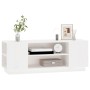 Solid white pine TV stand 110x35x40.5 cm by vidaXL, TV Furniture - Ref: Foro24-814410, Price: 69,50 €, Discount: %