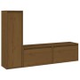 Muebles para TV 3 piezas madera maciza de pino marrón miel de vidaXL, Muebles TV - Ref: Foro24-3100122, Precio: 129,68 €, Des...