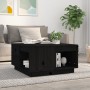 Solid black pine wood coffee table 60x61x32.5 cm by vidaXL, Coffee table - Ref: Foro24-814533, Price: 91,73 €, Discount: %