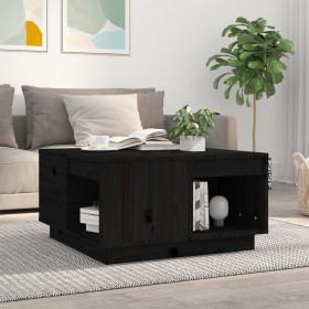 Mesa de centro de madera maciza de pino negro 60x61x32,5 cm de vidaXL, Mesas de centro - Ref: Foro24-814533, Precio: 91,99 €,...