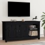 Solid black pine wood TV cabinet 103x36.5x52 cm by vidaXL, TV Furniture - Ref: Foro24-814593, Price: 93,57 €, Discount: %