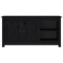 Mueble de TV de madera maciza de pino negro 103x36,5x52 cm de vidaXL, Muebles TV - Ref: Foro24-814593, Precio: 93,57 €, Descu...