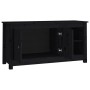 Mueble de TV de madera maciza de pino negro 103x36,5x52 cm de vidaXL, Muebles TV - Ref: Foro24-814593, Precio: 93,57 €, Descu...