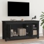 Mueble de TV de madera maciza de pino negro 103x36,5x52 cm de vidaXL, Muebles TV - Ref: Foro24-814593, Precio: 93,57 €, Descu...