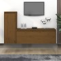 TV furniture 2 pieces solid honey brown pine wood by vidaXL, TV Furniture - Ref: Foro24-3100117, Price: 106,21 €, Discount: %