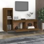 TV furniture 2 pieces solid honey brown pine wood by vidaXL, TV Furniture - Ref: Foro24-3100117, Price: 106,21 €, Discount: %