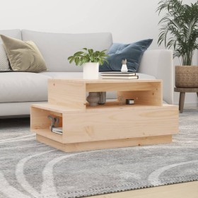 Solid pine wood coffee table 80x55x40.5 cm by vidaXL, Coffee table - Ref: Foro24-814514, Price: 58,38 €, Discount: %