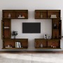 TV furniture 6 pieces solid honey brown pine wood by vidaXL, TV Furniture - Ref: Foro24-3100202, Price: 326,34 €, Discount: %