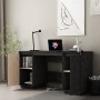 Solid black pine wood desk 140x50x75 cm by vidaXL, Desks - Ref: Foro24-814328, Price: 210,44 €, Discount: %