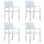 White 5-Piece Garden Dining Set by vidaXL, Garden sets - Ref: Foro24-3099270, Price: 287,42 €, Discount: %