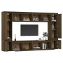 TV furniture 8 pieces solid honey brown pine wood by vidaXL, TV Furniture - Ref: Foro24-3100197, Price: 345,99 €, Discount: %