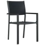 Juego de comedor para jardín 9 piezas negro de vidaXL, Conjuntos de jardín - Ref: Foro24-3099280, Precio: 612,99 €, Descuento: %