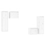 Muebles para TV 4 piezas madera maciza de pino blanco de vidaXL, Muebles TV - Ref: Foro24-3100250, Precio: 182,55 €, Descuent...