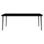 Juego de comedor para jardín 9 piezas negro de vidaXL, Conjuntos de jardín - Ref: Foro24-3099280, Precio: 612,99 €, Descuento: %