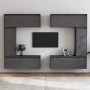 TV-Ständer 6-tlg. aus massivem Kiefernholz grau von vidaXL, TV-Möbel - Ref: Foro24-3100201, Preis: 305,53 €, Rabatt: %