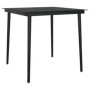 Juego de comedor de jardín 3 piezas con cojines negro de vidaXL, Conjuntos de jardín - Ref: Foro24-3099341, Precio: 237,43 €,...