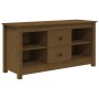 TV cabinet solid honey brown pine wood 103x36.5x52 cm by vidaXL, TV Furniture - Ref: Foro24-814572, Price: 81,86 €, Discount: %