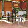 Juego de comedor de jardín de 5 piezas blanco de vidaXL, Conjuntos de jardín - Ref: Foro24-3099258, Precio: 273,46 €, Descuen...