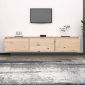 Mueble de TV 3 piezas madera maciza de pino de vidaXL, Muebles TV - Ref: Foro24-3100129, Precio: 124,99 €, Descuento: %