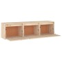 TV furniture set, 3 pieces made of solid pine wood by vidaXL, TV Furniture - Ref: Foro24-3100124, Price: 98,30 €, Discount: %