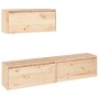 TV furniture 3 pieces solid pine wood by vidaXL, TV Furniture - Ref: Foro24-3100134, Price: 182,93 €, Discount: %