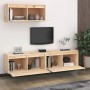 TV furniture 3 pieces solid pine wood by vidaXL, TV Furniture - Ref: Foro24-3100134, Price: 182,93 €, Discount: %