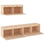 TV furniture 3 pieces solid pine wood by vidaXL, TV Furniture - Ref: Foro24-3100134, Price: 182,93 €, Discount: %