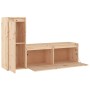 TV furniture 2 pieces solid pine wood by vidaXL, TV Furniture - Ref: Foro24-3100114, Price: 112,61 €, Discount: %