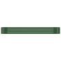 Green powder coated steel flower bed planter 322x100x36 cm by vidaXL, Pots and planters - Ref: Foro24-318998, Price: 105,48 €...