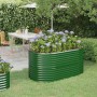 Green powder coated steel flower bed planter 152x80x68 cm by vidaXL, Pots and planters - Ref: Foro24-318948, Price: 67,49 €, ...