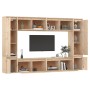 TV furniture 8 pieces solid pine wood by vidaXL, TV Furniture - Ref: Foro24-3100194, Price: 350,99 €, Discount: %