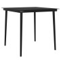 Juego de comedor de jardín 3 piezas con cojines negro de vidaXL, Conjuntos de jardín - Ref: Foro24-3099305, Precio: 229,20 €,...