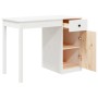 Solid white pine wood desk 100x50x75 cm by vidaXL, Desks - Ref: Foro24-814630, Price: 137,81 €, Discount: %