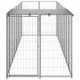 Silver kennel 4.84 m² steel by vidaXL, Dog kennels and fences - Ref: Foro24-3082203, Price: 278,40 €, Discount: %